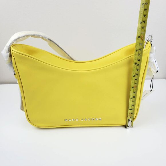 Marc Jacobs Calfskin Tempo Baguette Shoulder Bag Purse Meadowlark Yellow NEW - Picture 8 of 11